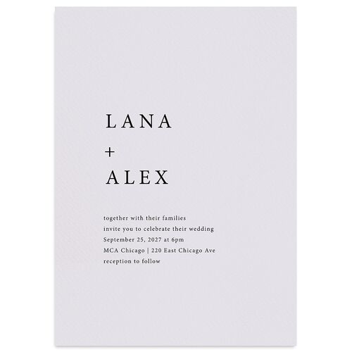 Natural Palette Wedding Invitations Boysenberry Signature Blank No Standard