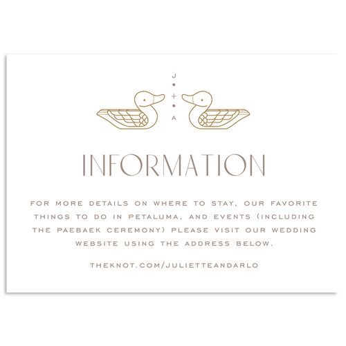 Eternal Devotion Wedding Enclosure Cards Fawn Signature Standard