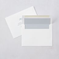 Classic Floral Wedding Invitations Dusty Blue Signature Blank No Standard