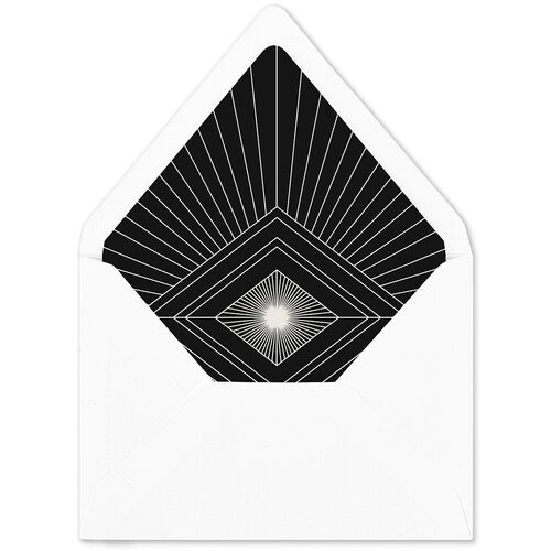 Vintage Art Deco Photo Euro Envelope Liners Off-White Luxe