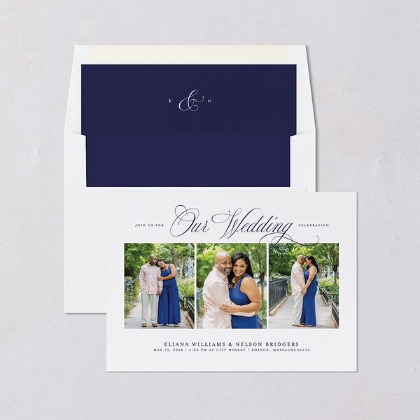 Classic Photo Envelope Liners Navy Standard