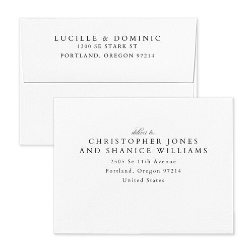 The Union Of Save the Date Magnet Envelopes Terracotta Pure White Return Address Signature Standard