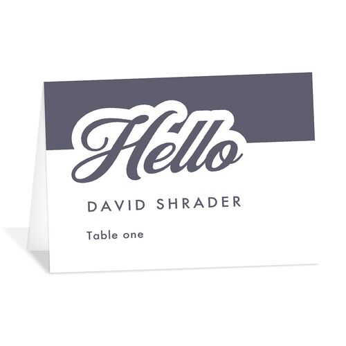 Our Day Place Cards Regency Blue Signature