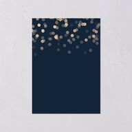 Elegant Glow Wedding Response Cards Navy Signature Standard