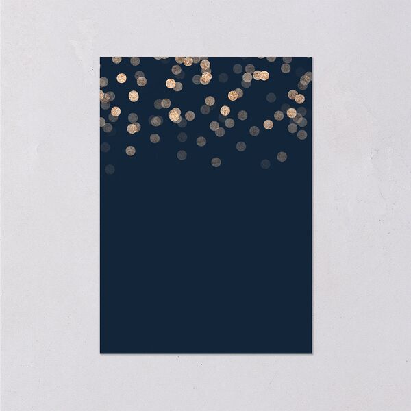 Elegant Glow Wedding Response Cards Navy Signature Standard