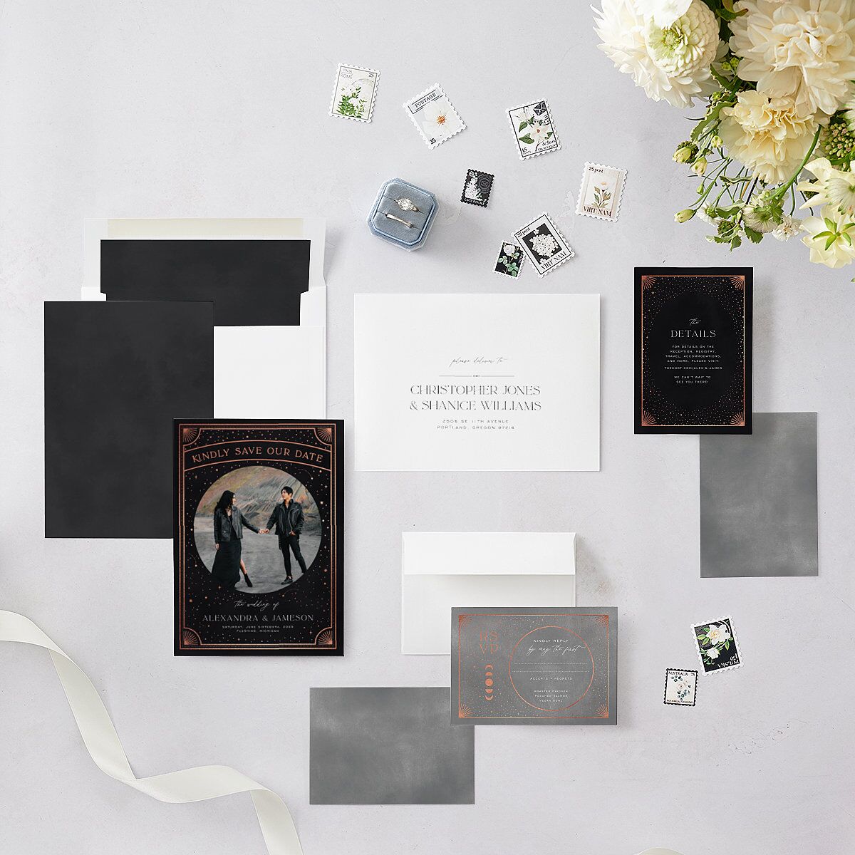 Written In The Stars Save The Date Cards — view 6