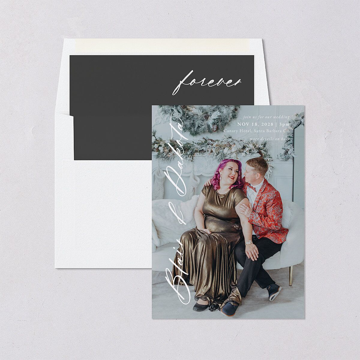 Vertical Names Envelope Liners Standard Licorice Liner