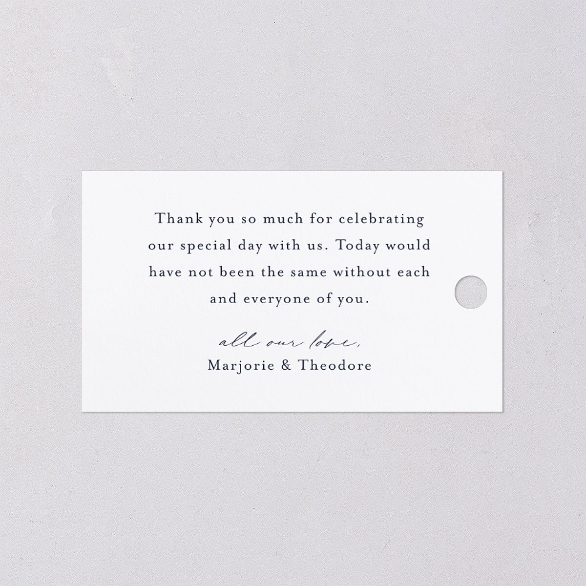 Joyful Union Favor Gift Tags Gold Navy Signature