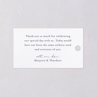 Joyful Union Favor Gift Tags Gold Navy Signature