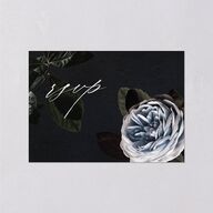 Modern Rose Wedding Response Cards Peach Fuzz Signature