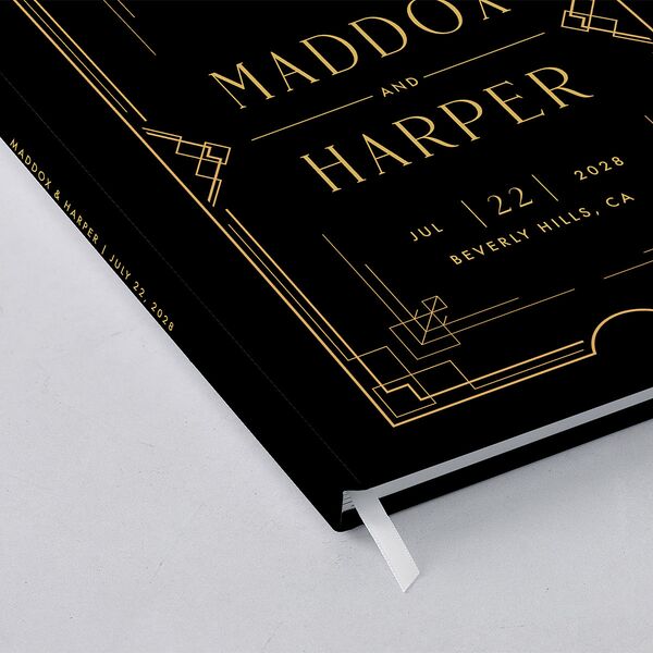 Vintage Hollywood Wedding Guest Book Licorice