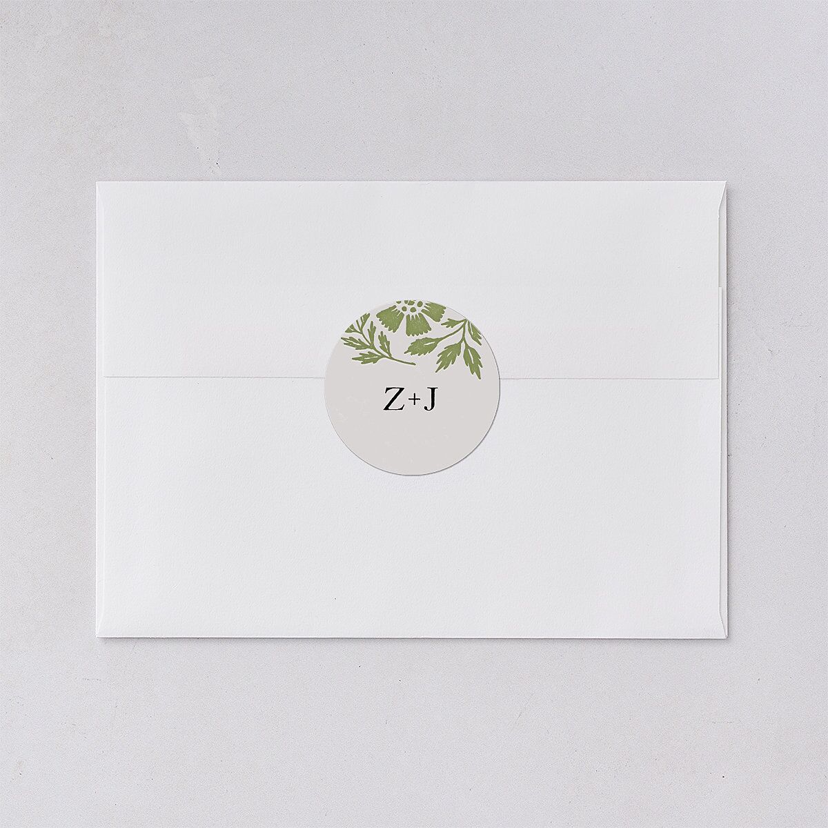 Block Print Wedding Stickers Meadow Sticker