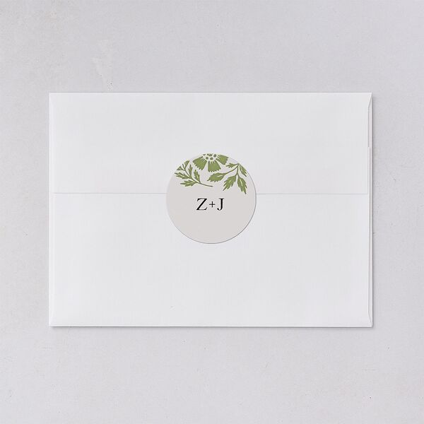 Block Print Wedding Stickers Meadow Sticker