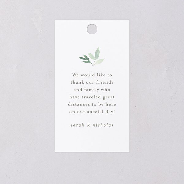 Greenery Altar Favor Gift Tags Thyme Signature