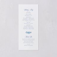Elegant Antique Toile Frame Wedding Programs by Bridgerton Cruise Signature
