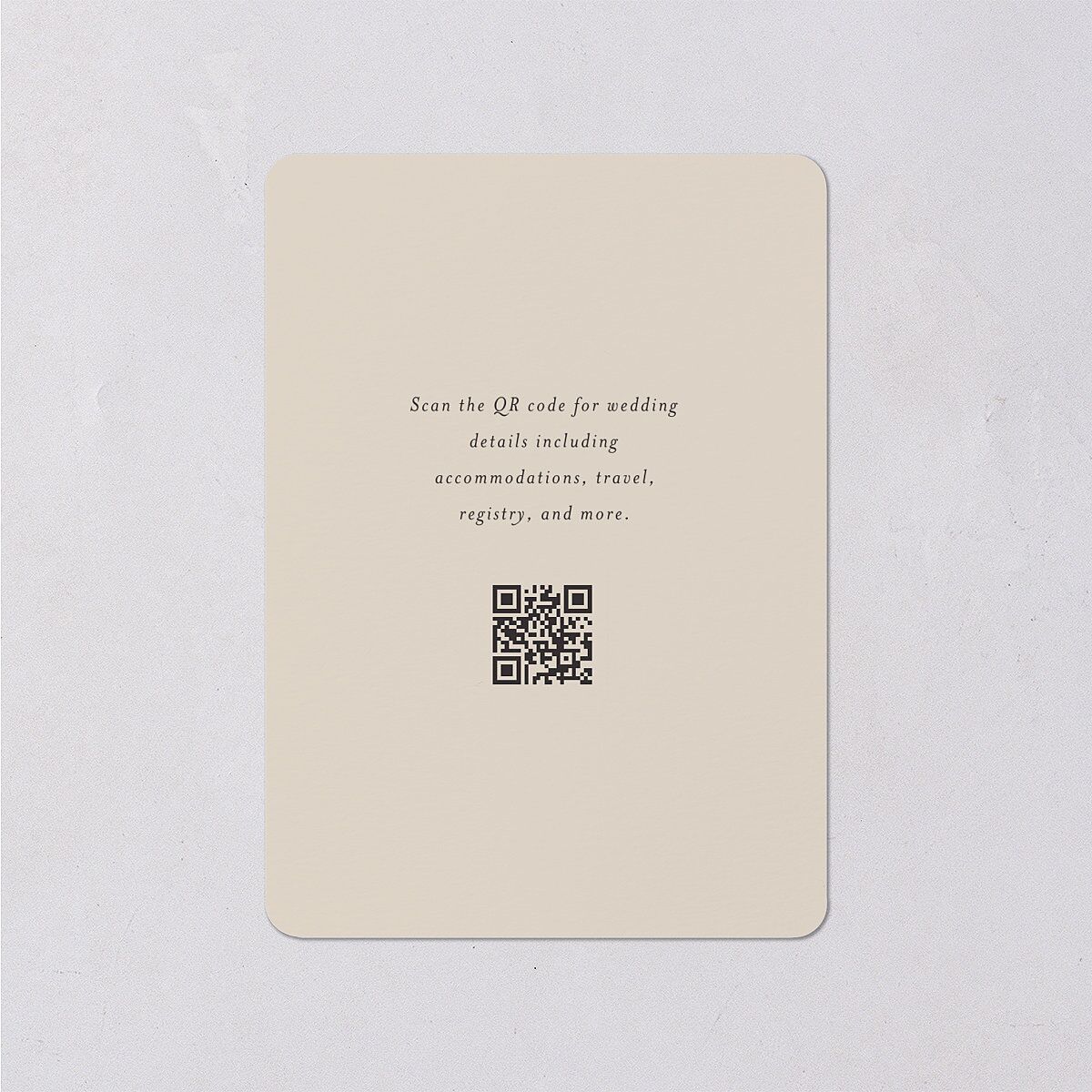 Gothic Antlers Wedding Enclosure Cards — view 2