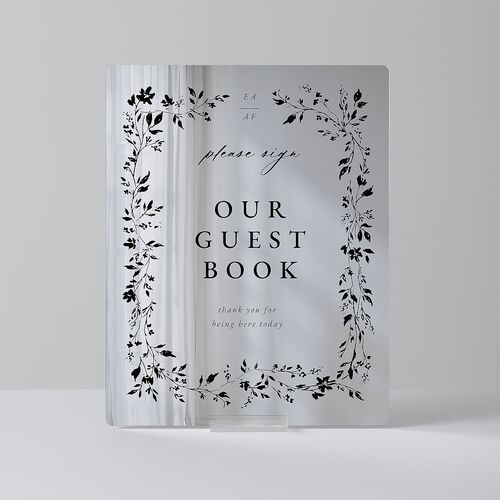 Timeless Floral Mirrored Acrylic Tabletop Sign Small Charcoal Mirrored Acrylic S Tabletop Table Standard