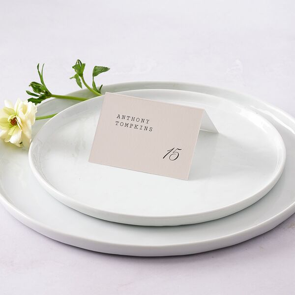 Vintage Script Place Cards Midnight Signature