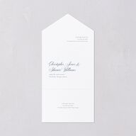 Eternal Love All-in-One Wedding Invitations Cruise Signature Light Both Recipient and Return Addresses