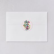 Indian Ascending Garland Wedding Stickers Peony Circle