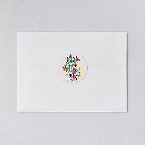 Indian Ascending Garland Wedding Stickers Peony Circle