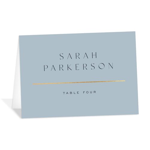 On This Day Place Cards Gold Midnight Navy Signature