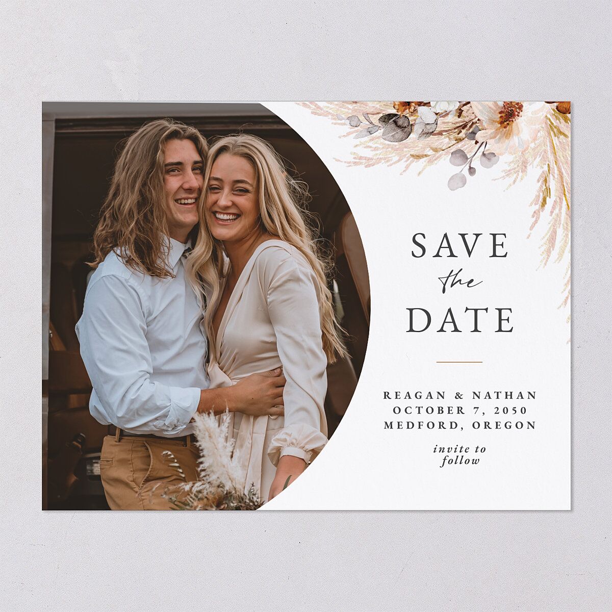 Bohemian Hoop Save the Date Petite Cards — view 8