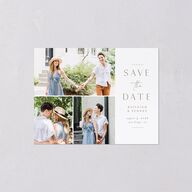 Side Panel Save the Date Petite Cards Fawn Signature smooth Blank No Standard