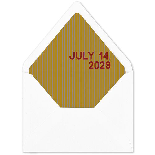 Hand Drawn Party Euro Envelope Liners Umber Luxe