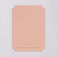 Intricate Vintage Save The Date Cards Peach Pink Signature smooth Blank No