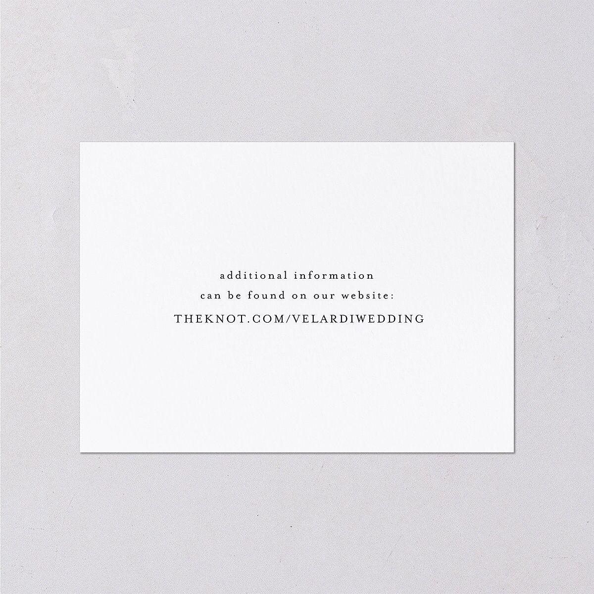 Monogram Slant Wedding Enclosure Cards — view 2