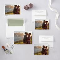 Botanical Monogram Save The Date Cards Dark Camo Signature smooth Blank No Standard