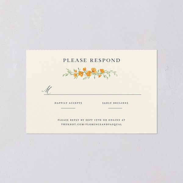 Scenic San Francisco All-in-One Wedding Invitations Pale Blue Signature Light Both Recipient and Return Addresses No