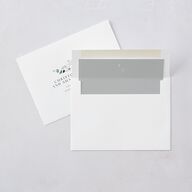 Elegant Anemone Wedding Invitations Ice Blue Signature Blank No Standard