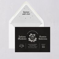 Moody Gothic Rose Euro Envelope Liners Midnight Luxe