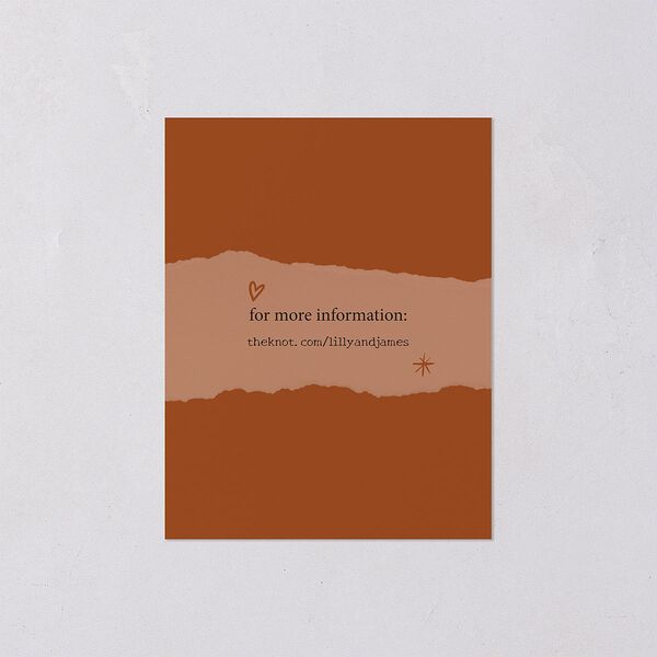 Mood Board Save the Date Petite Cards Linen Signature smooth Blank No