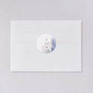 Minimal Brush Wedding Stickers Slate Circle