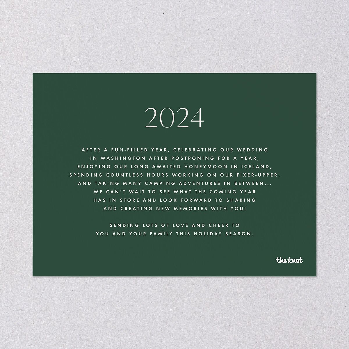 Faith Hope Love Holiday Cards Hunter Green Signature