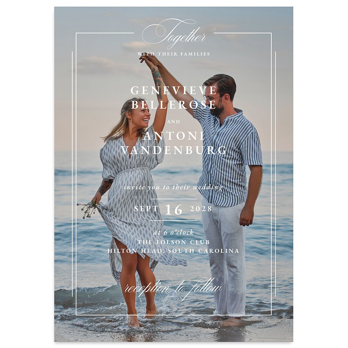 Elegant Photograph Wedding Invitations