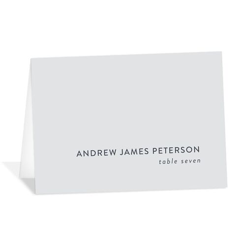 Forever Arch Foil Place Cards Gold Slate Signature