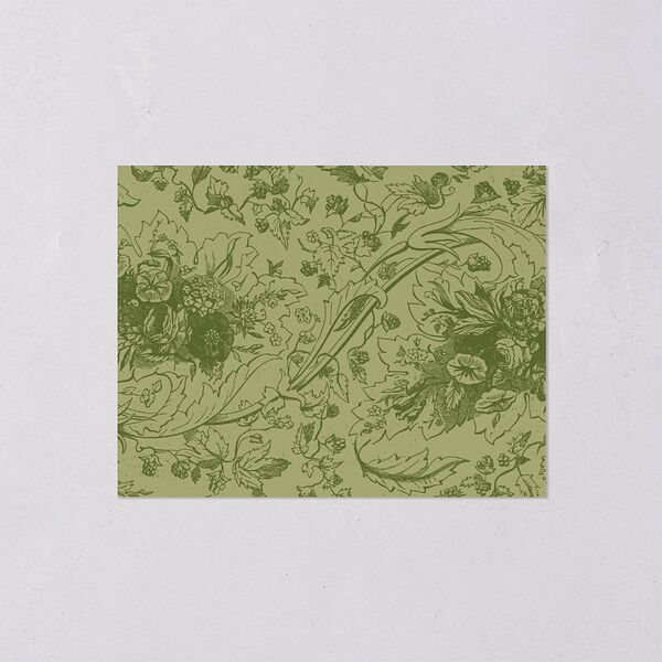 Vintage Toile Save the Date Petite Cards Dark Camo Signature smooth Blank No Standard