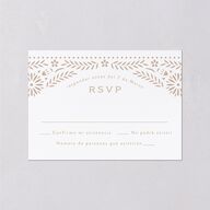 Papel Picado De Mexico Wedding Response Cards Taupe Signature Standard