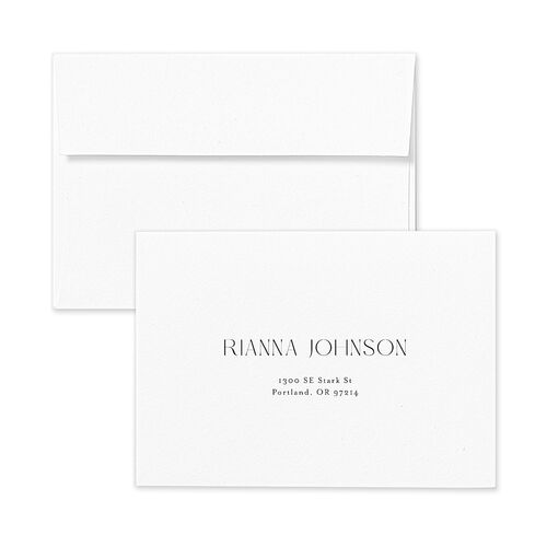 Bohemian Altar Wedding Response Card Standard Envelopes Blue Sea Blue Return Address Signature Standard