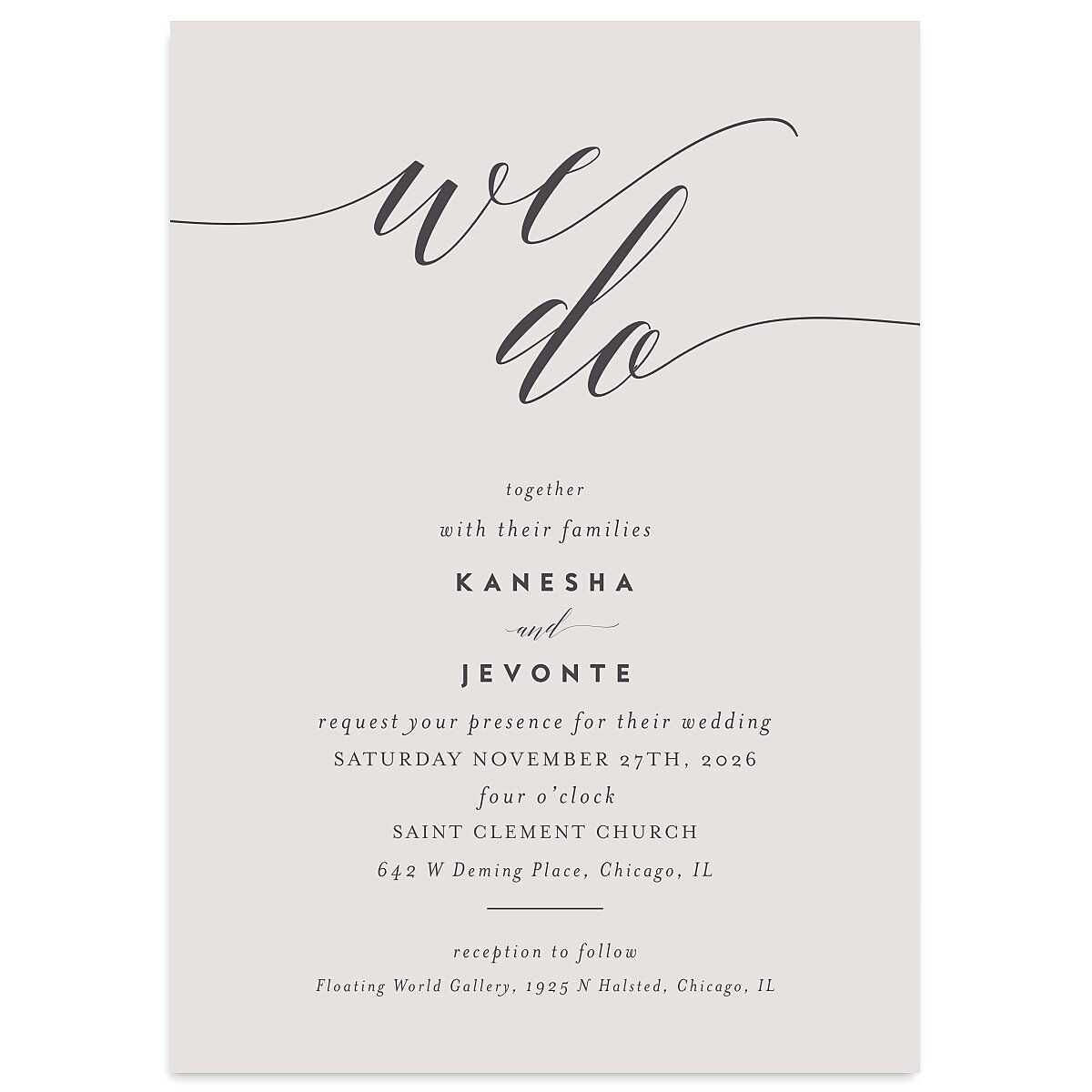 We Do Wedding Invitations