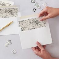 Rose Crest Photo Envelope Liners Linen Standard