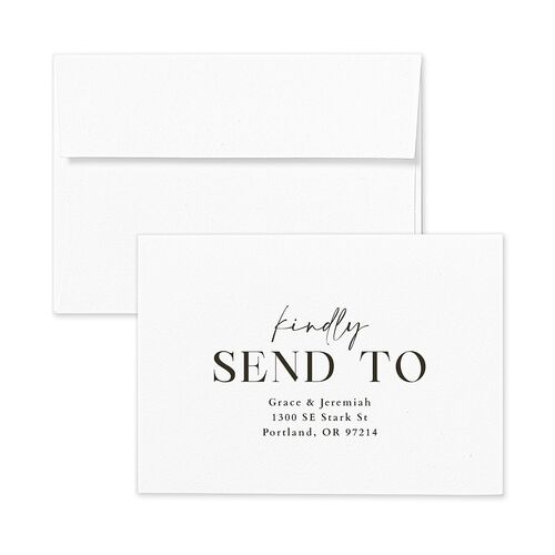 Foundation Response Card Envelopes White Pure White Return Address Signature Standard