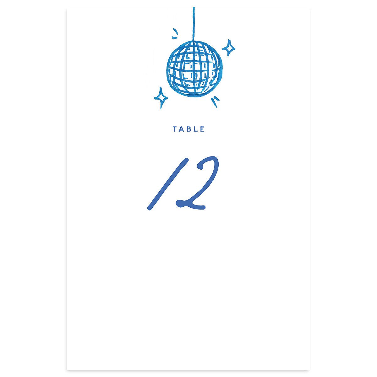 Hand Drawn Cake Table Numbers