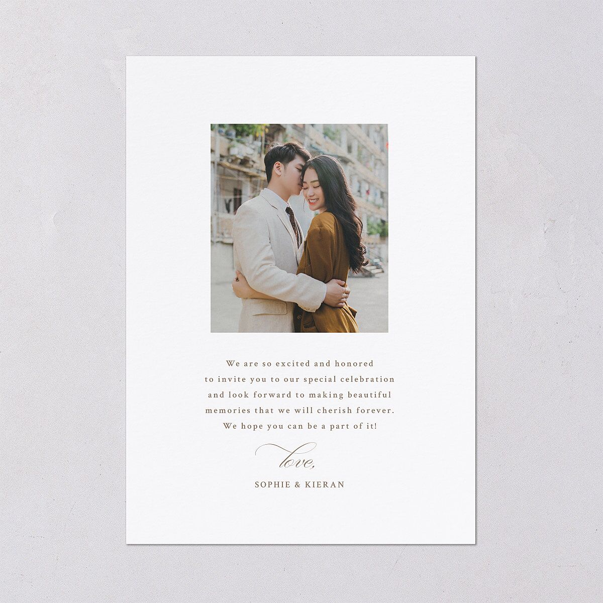 Love Story Lace Wedding Invitations Pure White Signature Blank No Standard