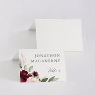 Beloved Floral Place Cards Dark Berry Signature