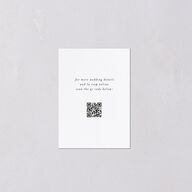 Fairytale Luxury QR Code RSVP Cards Pure White Signature Standard
